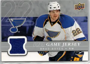 2008-09 UD Brad Boyes GU Jersey St Louis Blues