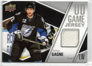 2011-12 UD Simon Gagne GU Jersey Washington Capitals