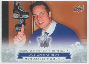 2017 TORONTO MAPLE LEAFS CENTENNIAL - AUSTON MATTHEWS #198 MEMORABLE MOMENTS SP!