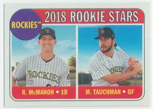 2018 Topps Heritage - Ryan McMahon/Mike Tauchman #117 Rookie Stars RC