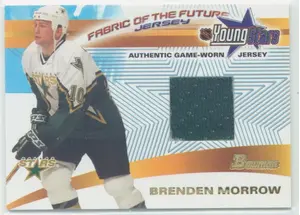 2001-02 BOWMAN YOUNGSTARS - BRENDEN MORROW #FFJ-BM FABRIC OF THE FUTURE