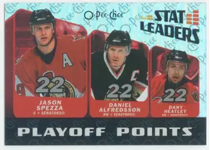2007-08 O-PEE-CHEE - JASON SPEZZA/DANIEL ALFREDSSON/DANY HEATLEY #SL15 STAT LEADERS