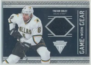 2011-12 PANINI TITANIUM - TREVOR DALEY #5 GAME-WORN GEAR