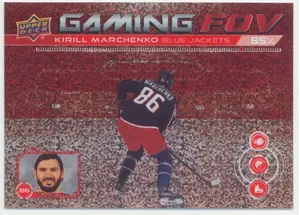 2024-25 UPPER DECK - KIRILL MARCHENKO #GFOV-10 GAMING FOV SPECKLE