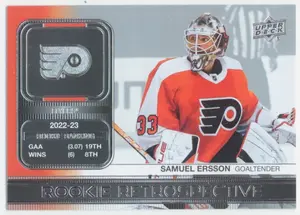 2023-24 UPPER DECK - SAMUEL ERSSON #RR-8 ROOKIE RETROSPECTIVE