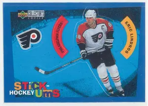 1997-98 COLLECTOR'S CHOICE - ERIC LINDROS #S10 STICK UMS