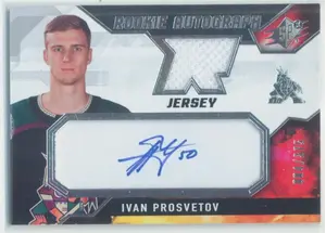 2021-22 Upper Deck SPx Ivan Prosvetov Rookie Autograph #IP 4/375