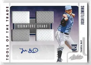 2021 Absolute Rookie Tools of the Trade Signature Quads Red #RTT-JF Josh Fleming (58/99)