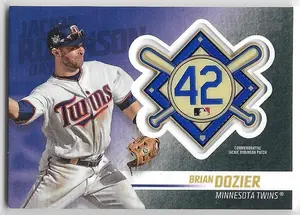 2018 Topps Update Jackie Robinson Commemorative Patch #JRP-BD Brian Dozier