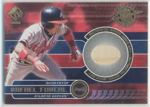 2001 Pacific Private Stock - Rafael Furcal #22 Game-Used Gear