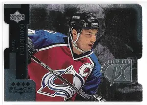 1997-98 Black Diamond Premium Cut Quadruple Diamond Horizontal #PC29 Joe Sakic (Group E, 1:30)
