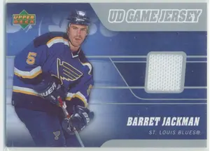 2006-07 UPPER DECK - BARRET JACKMAN #J-BA GAME JERSEY