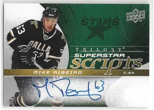 2008-09 Trilogy Superstar Scripts #SS-MR Mike Ribeiro