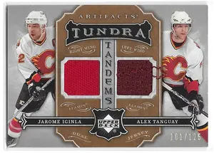 2007-08 Artifacts Tundra Tandems #TT-IT Jarome Iginla & Alex Tanguay (101/125)