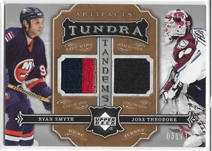 2007-08 Artifacts Tundra Tandems #TT-TS Jose Theodore & Ryan Smyth (031/125)