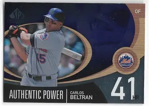 2007 SP Authentic Authentic Power #AP-8 Carlos Beltran