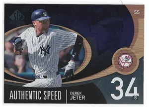 2007 SP Authentic Authentic Speed #AS-18 Derek Jeter