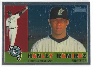 2009 Topps Heritage Chrome #C45 Hanley Ramirez (0082/1960)