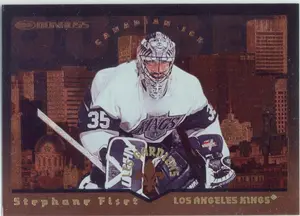 1996-97 DONRUSS CANADIAN ICE - STEPHANE FISET #5 LES GARDIENS 830/1500