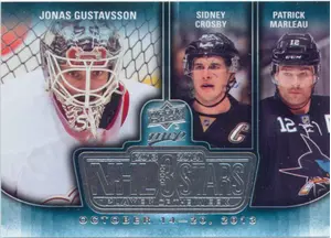 2014-15 MVP - JONAS GUSTAVSSON/SIDNEY CROSBY/PATRICK MARLEAU #3SW-102113 3 STARS PLAYER OF THE WEEK