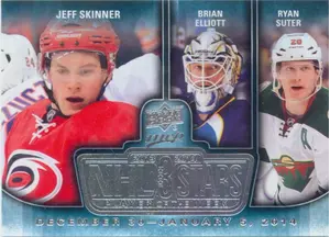 2014-15 MVP - JEFF SKINNER/BRIAN ELLIOTT/RYAN SUTER #3SW-010614 3 STARS PLAYER OF THE WEEK