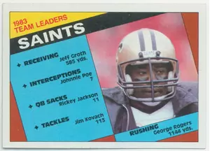 1984 Topps - George Rogers Team Leaders #299