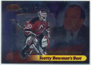 1998-99 BOWMAN'S BEST - MARTIN BRODEUR #SB2 SCOTTY BOWMAN'S BEST