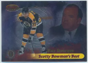 1998-99 BOWMAN'S BEST - RAY BOURQUE #SB10 SCOTTY BOWMAN'S BEST