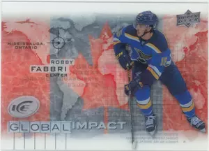 2015-16 UPPER DECK ICE - ROBBY FABBRI #GI-RF GLOBAL IMPACT