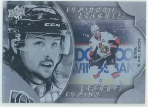 2016-17 TIM HORTONS - ERIK KARLSSON #PP-9 PLATINUM PROFILES