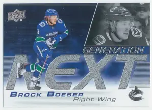 2019-20 UPPER DECK - BROCK BOESER #GN-18 GENERATION NEXT