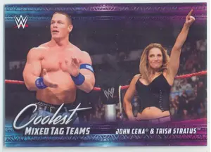 2021 Topps WWE - John Cena/Trish Stratus #MT-3 Coolest Mixed Tag Teams