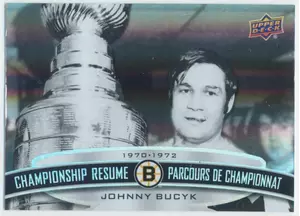 2023 TIM HORTONS LEGENDS - JOHNNY BUCYK #CR-4 CHAMPIONSHIP RESUME