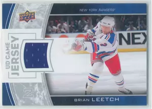 2013-14 UPPER DECK - BRIAN LEETCH #GJ-BL GAME JERSEY