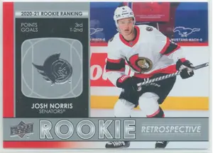 2021-22 UPPER DECK - JOSH NORRIS #RR-8 ROOKIE RETROSPECTIVE