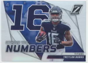 2022 Zenith - Treylon Burks #BN-TB Behind the Numbers