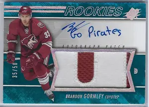 2014-15 SPx Spectrum Blue #166 Brandon Gormley (35/50) *