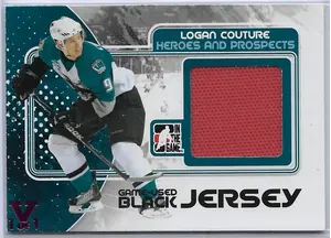 2010-11 ITG Heroes & Prospects Game-Used Jersey Black (Vault - Pink 1/1) #M-29 Logan Couture