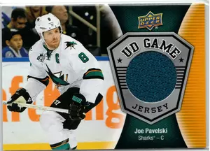 2016-17 UD Joe Pavelski GU Jersey San Jose Sharks
