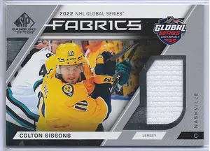 2023-24 SP Game Used Global Series Fabrics #GS-6 Colton Sissons