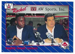 1991 All World CFL #10 Raghib 'Rocket' Ismail & Bruce McNall