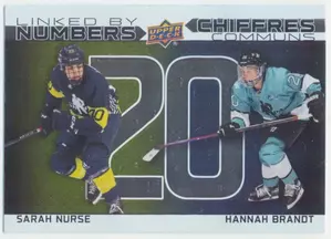 2023-24 TIM HORTONS GREATEST DUOS - SARAH NURSE/HANNAH BRANDT #LN-8 LINKED BY NUMBERS