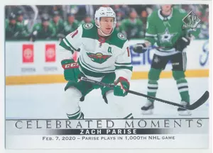 2020-21 SP AUTHENTIC - ZACH PARISE #105 CELEBRATED MOMENTS