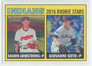 2016 Topps Heritage - Shawn Armstrong/Giovanni Soto #165 Rookie Stars RC