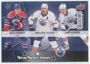 2009-10 COLLECTOR'S CHOICE - ALES HEMSKY/SHELDON SOURAY/SAM GAGNER #212 3 STAR SELECTIONS