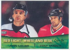 2000-01 O-PEE-CHEE - JOHN LeCLAIR/TONY AMONTE #TC3 COMBOS