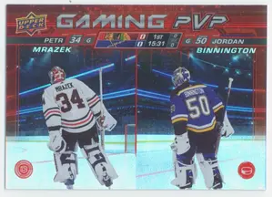 2024-25 UPPER DECK - PETR MRAZEK/JORDAN BINNINGTON #GPVP-17 GAMING PVP