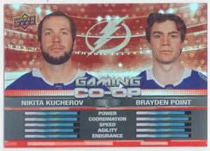 2024-25 UPPER DECK - NIKITA KUCHEROV/BRAYDEN POINT #CGO-7 GAMING CO-OP