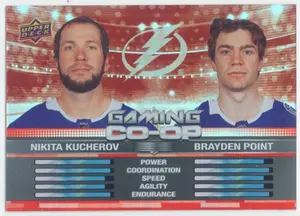2024-25 UPPER DECK - NIKITA KUCHEROV/BRAYDEN POINT #CGO-7 GAMING CO-OP