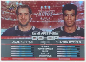 2024-25 UPPER DECK - ANZE KOPITAR/QUINTON BYFIELD #CGO-18 GAMING CO-OP